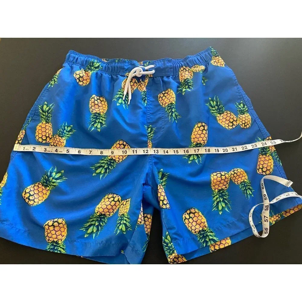 Simply Style by Sears Hawaiian Tropical Swimming Trunks, Size Large
